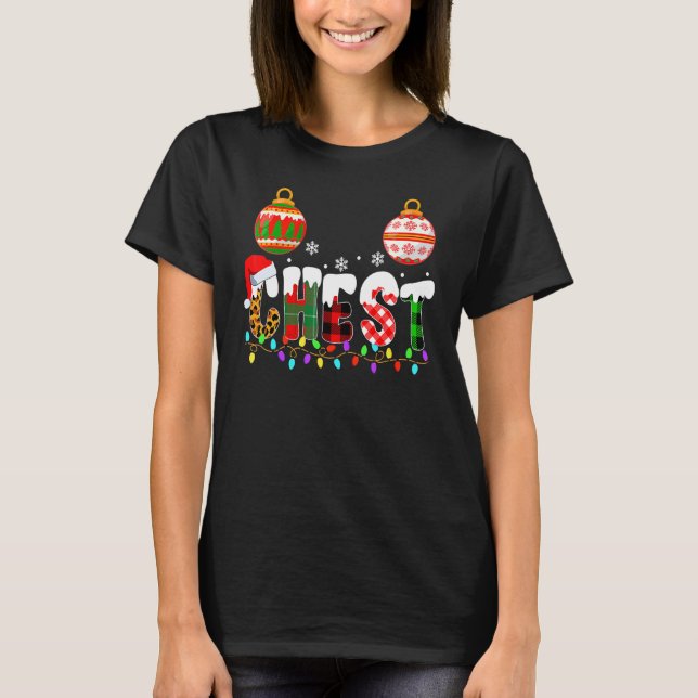 Chest Nuts Couples Christmas Chestnuts Adult Match T Shirt (Framsida)