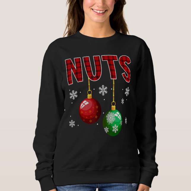 Chest Nuts  Matching Chestnuts Christmas Couples N T Shirt (Framsida)