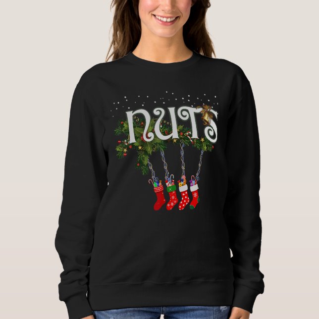Chest Nuts  Matching Chestnuts Christmas Couples N T Shirt (Framsida)