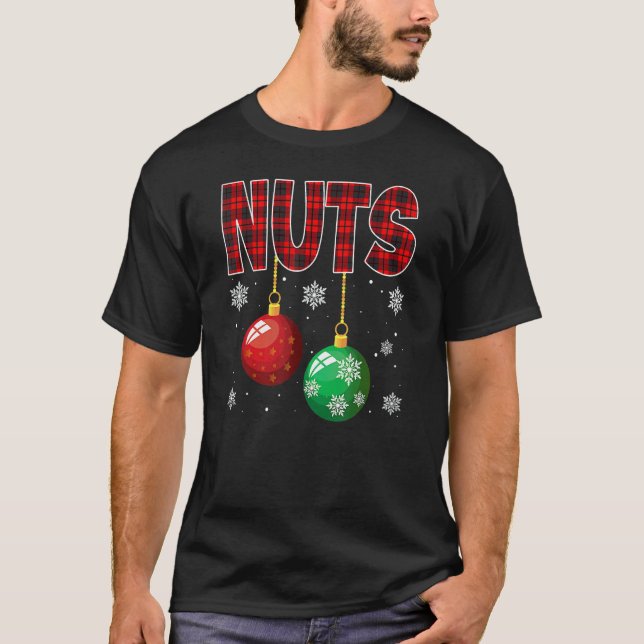 Chest Nuts Matching Chestnuts Christmas Couples Nu T Shirt (Framsida)