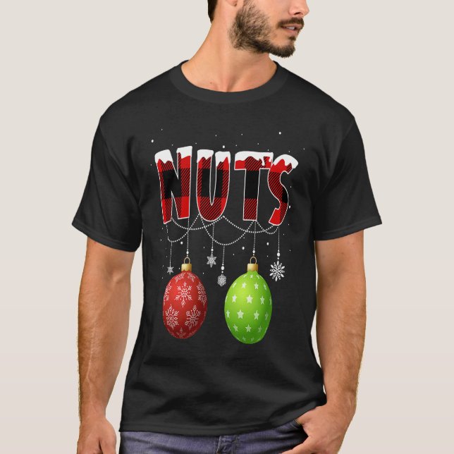 Chest Nuts   Matching Chestnuts Christmas Couples  T Shirt (Framsida)