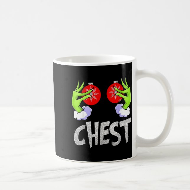 Chest Nuts Matching Chestnuts Christmas Snow Coupl Kaffemugg (Höger)