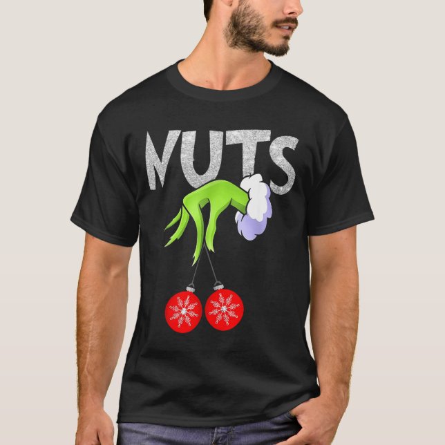 Chest Nuts Matching Chestnuts Christmas Snow Coupl T Shirt (Framsida)