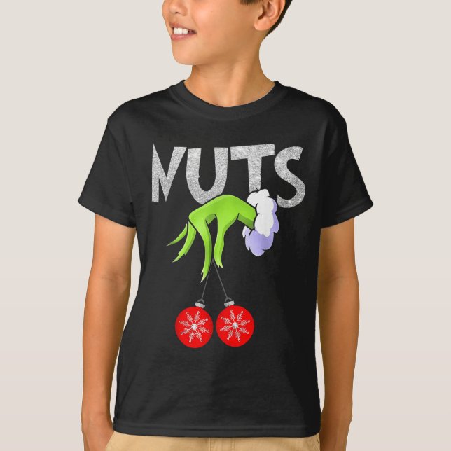 Chest Nuts Matching Chestnuts Christmas Snow Coupl T Shirt (Framsida)