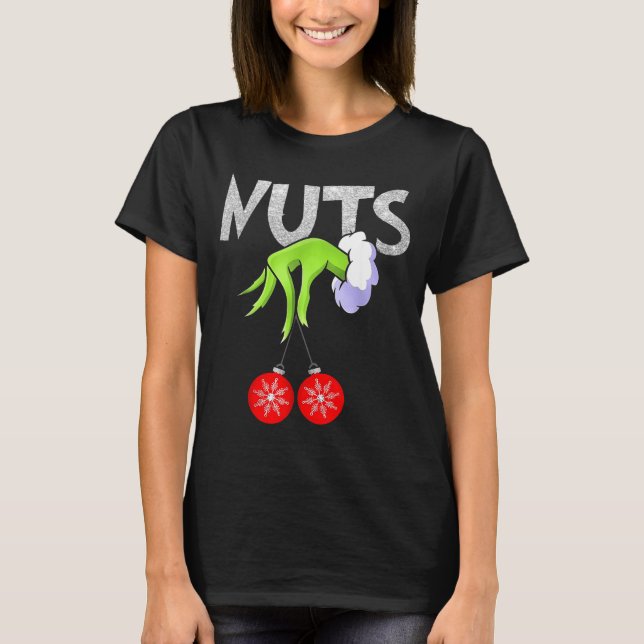 Chest Nuts Matching Chestnuts Christmas Snow Coupl T Shirt (Framsida)