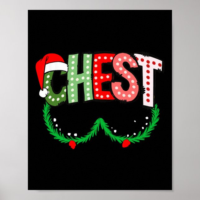 Chest Nuts Matching Chestnuts Funny Christmas Coup Poster (Framsidan)