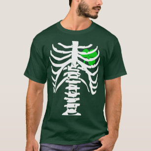 Chest X-Ray Irish Shamrock med Bones St Patricks Tröja