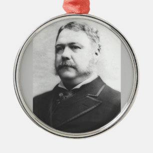 Chester A. Arthur 21:a presidenten Julgransprydnad Metall