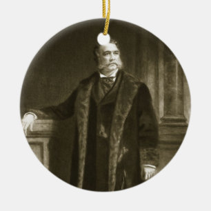 Chester A. Arthur 21st president av den eniga Sten Julgransprydnad Keramik
