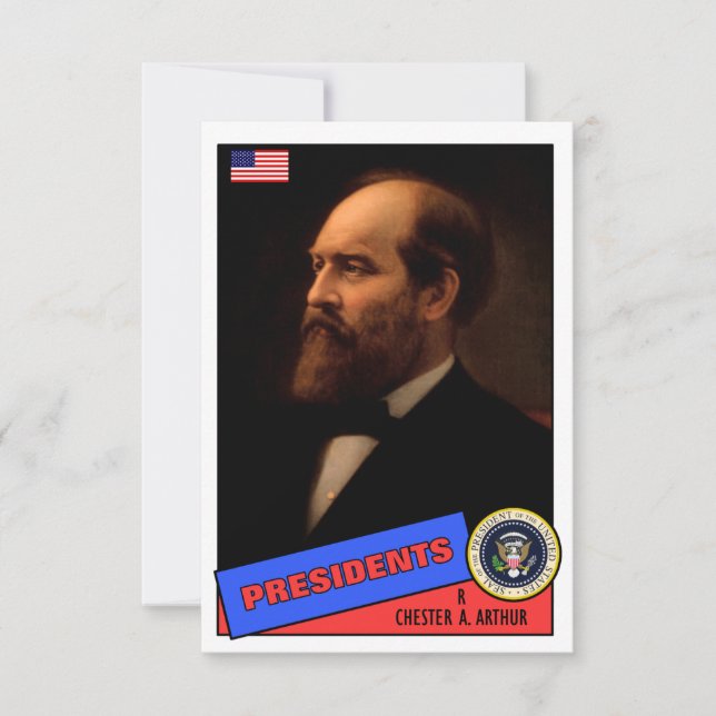 Chester A. Arthur Basebollkort (Framsida)