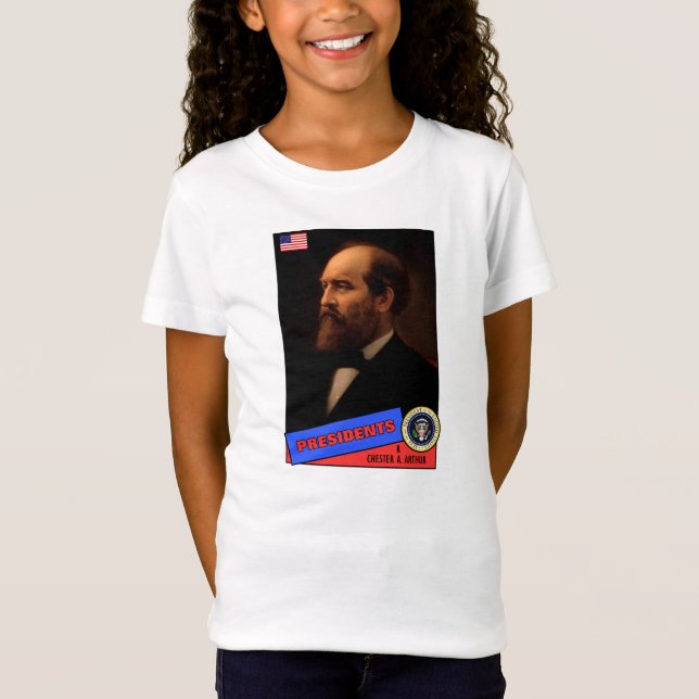 Chester A. Arthur Basebollkort T Shirt (Framsida)