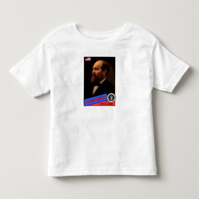 Chester A. Arthur Basebollkort Tee Shirt (Framsida)