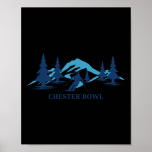 Chester Bowl Minnesota Ski Resort Skiing Skier Poster