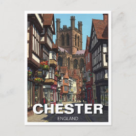 Chester Cathedral England Travel Vykort