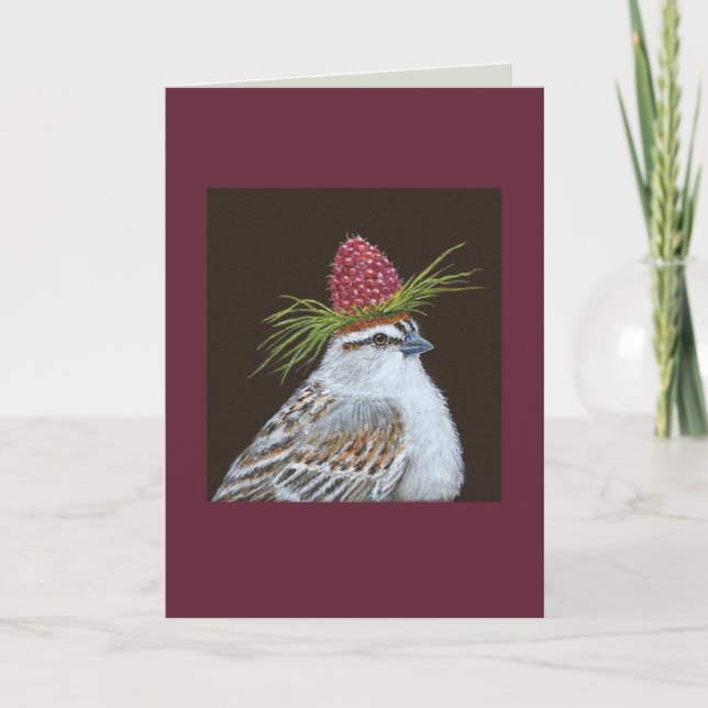 Chester, chipping sparrow Card Kort (Framsida)