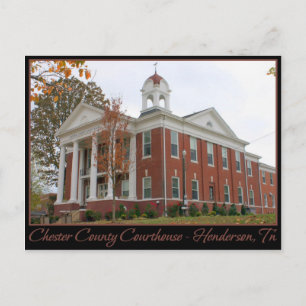 Chester County Courthouse - Henderson, TN Vykort