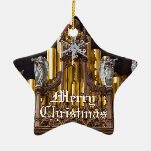 Chester domkyrkaänglar julgransprydnad keramik (Framsidan)