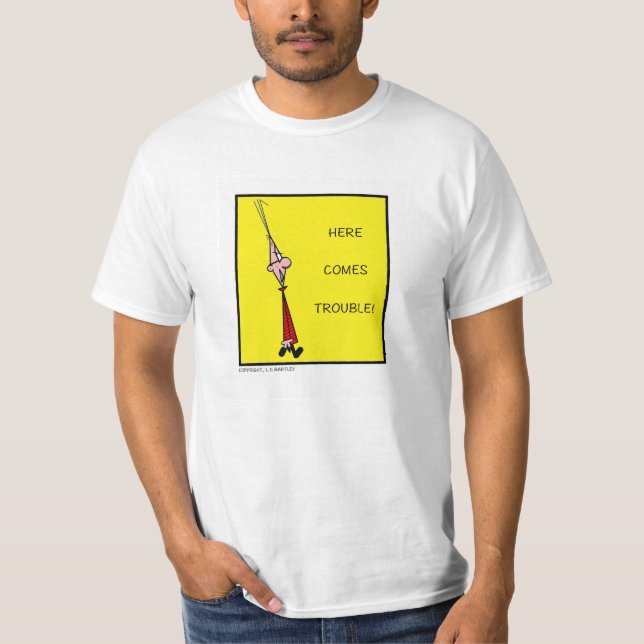 Chester här kommer besvärar! T-tröja T-shirt (Framsida)