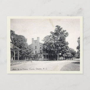 Chester NJ, Huvudgatan, Vintage stil Vykort