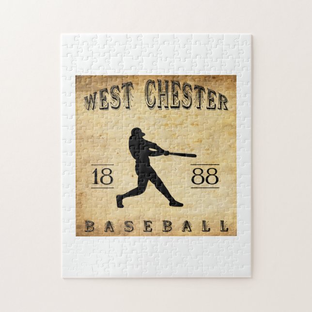 Chester Pennsylvania för 1888 väster baseball Pussel (Vertikal)