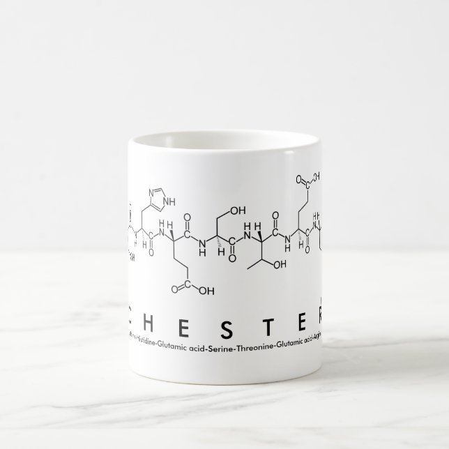Chester peptide namn mugg (Center)