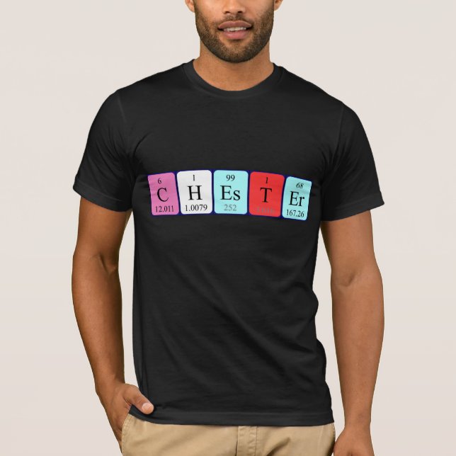 Chester periodisk skjorta bord namn t shirt (Framsida)