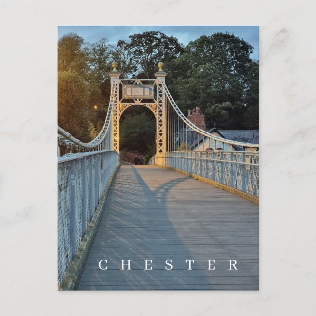Chester Queens Park Bridge-vyvyvykort Vykort (Framsida)