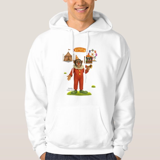 Chester schimpans clown hoodie (Framsida)