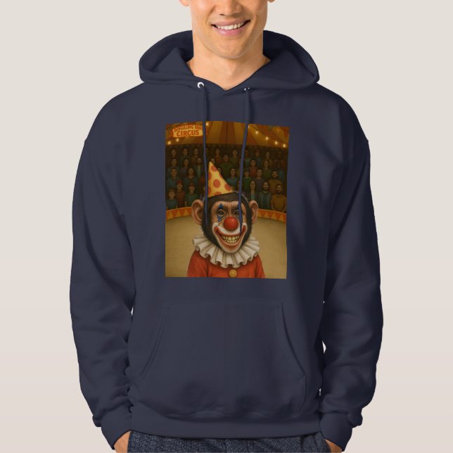 Chester schimpansclownen hoodie (Framsida)