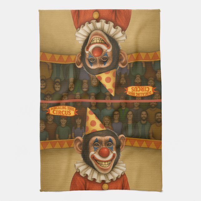 Chester schimpansclownen kökshandduk (Vertikal)