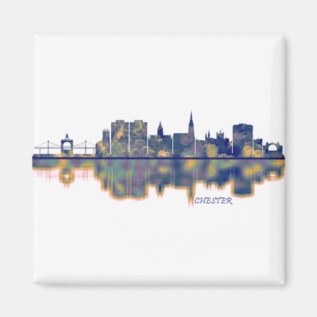 Chester Skyline Magnet (Framsidan)