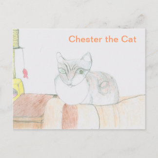 Chester the Cat Vykort