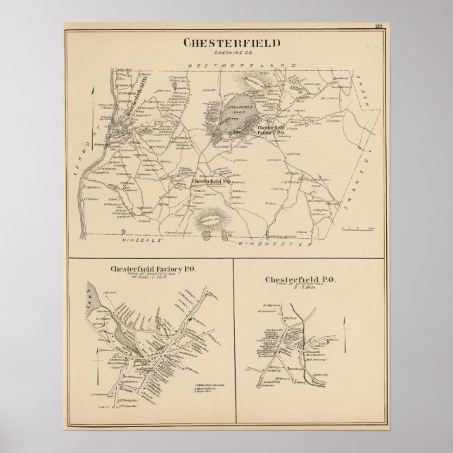Chesterfield, Cheshire Co Poster (Framsidan)