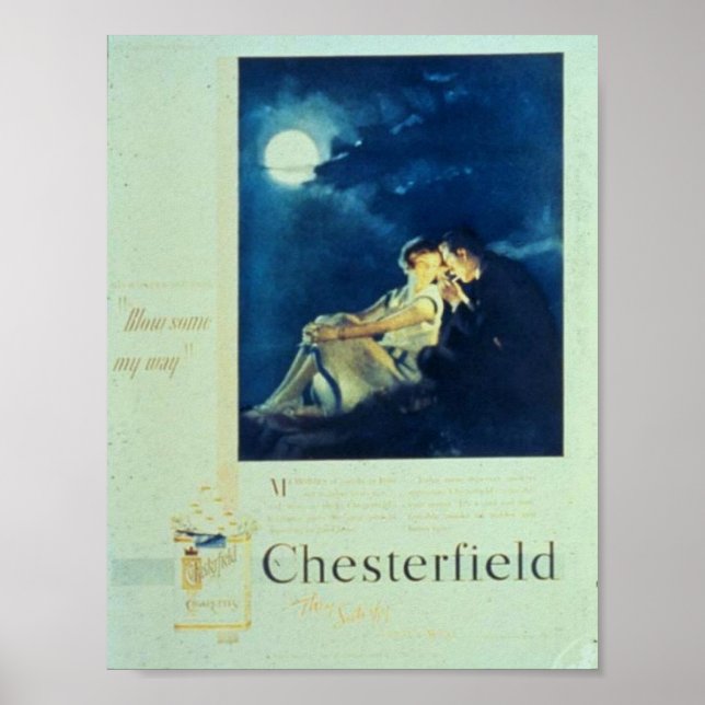 Chesterfield Cigarettes Ad Poster (Framsidan)