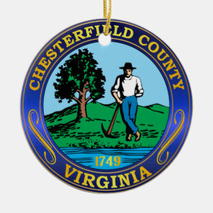 Chesterfield County Julgransprydnad Keramik