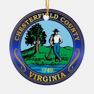 Chesterfield County Julgransprydnad Keramik