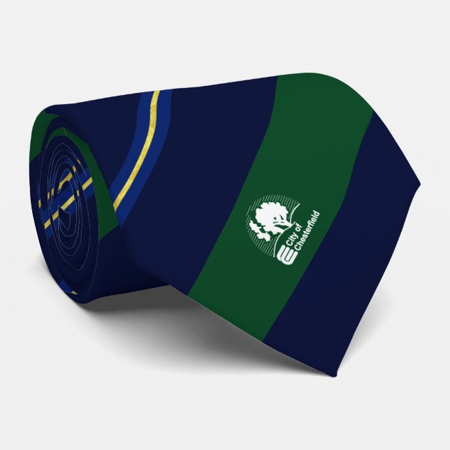 Chesterfield (Missouri) City flagga Neck Tie Slips (Rullad)