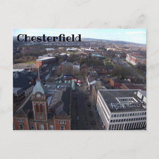 Chesterfield Skyline Postcard Vykort (Framsida)