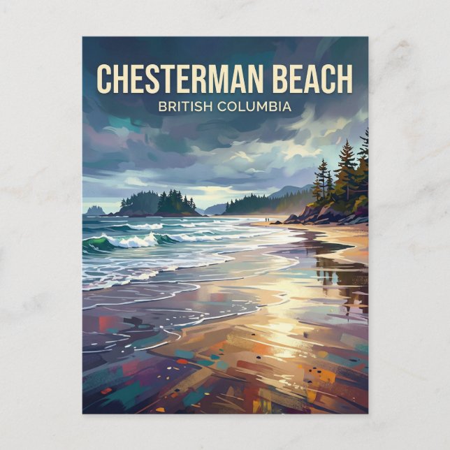 Chesterman Beach Kanada Vykort (Framsida)