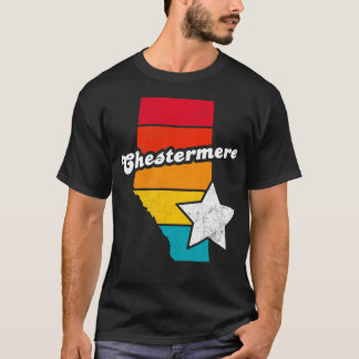 Chestermere Alberta Canada Vintage Distress Souv T Shirt