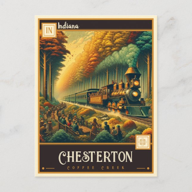 Chesterton, Indiana | VINTAGE Vykort (Framsida)