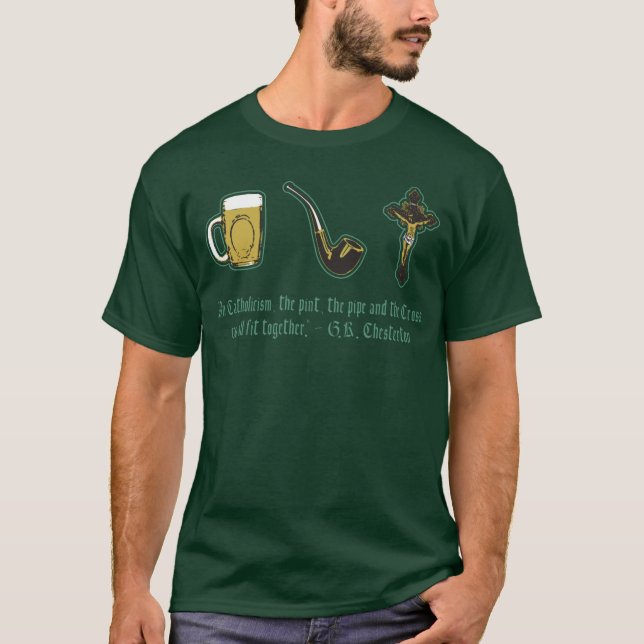 Chesterton Quote T Shirt (Framsida)