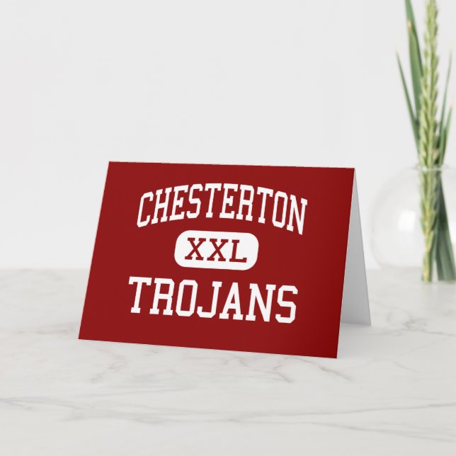 Chesterton - Trojans - kick - Chesterton Indiana Kort (Framsida)