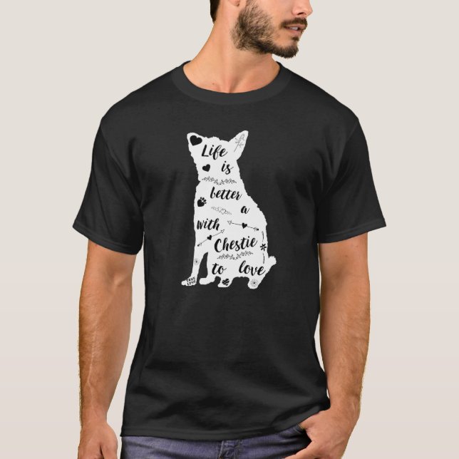 Chestie-design för chestie-Hund T Shirt (Framsida)