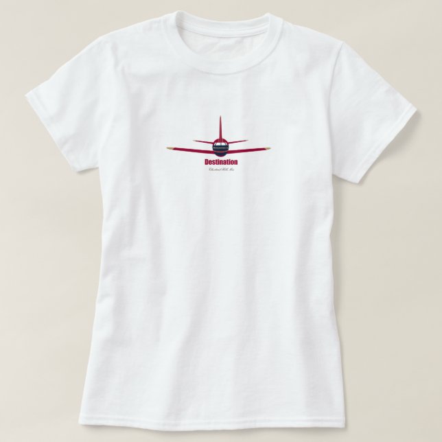 Chestnut Backe Massachusetts MORSA Flygplansflygpl T Shirt (Design framsida)