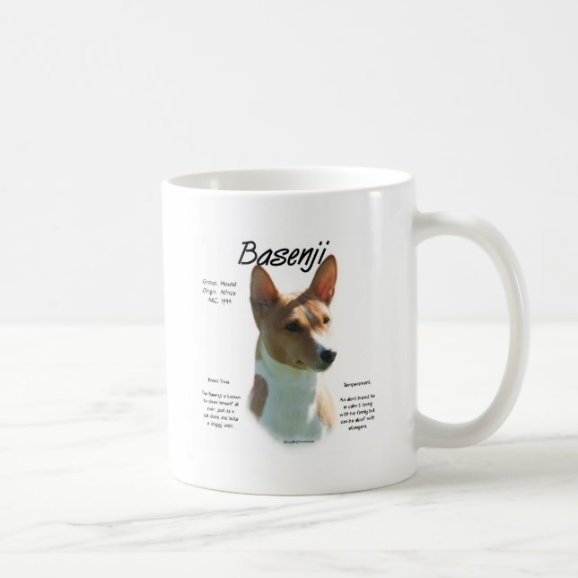 Chestnut Basenji History Design, allt om Basenji Kaffemugg (Höger)