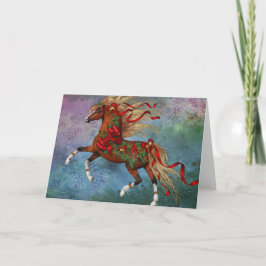 "Chestnut Cheer" Julkort (tomt) Helgkort