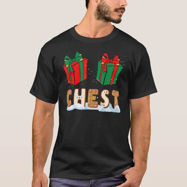 Chestnut Christmas Matching for Couples T Shirt (Framsida)