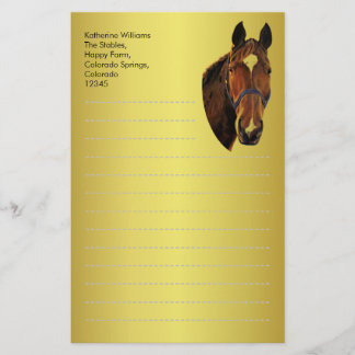 Chestnut Horse Brevpapper