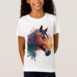 Chestnut Horse Watercolor T Shirt